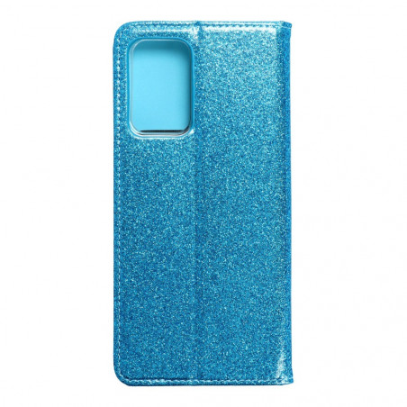 SHINING Book sur le Samsung Galaxy A52 5G FORCELL Étui portefeuille Bleu