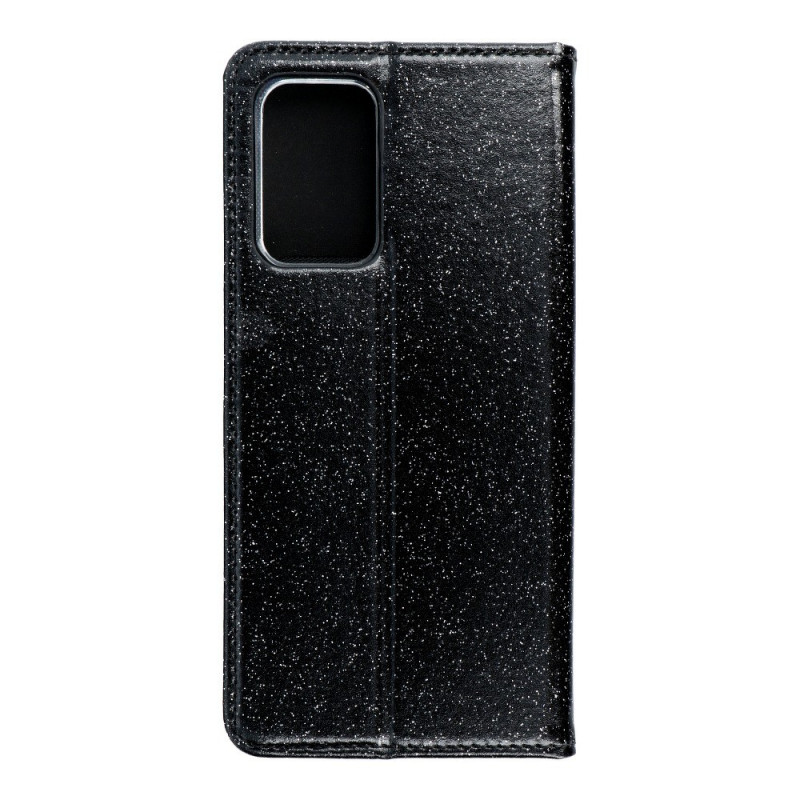 SHINING Book sur le Samsung Galaxy A52 5G FORCELL Étui portefeuille Noir