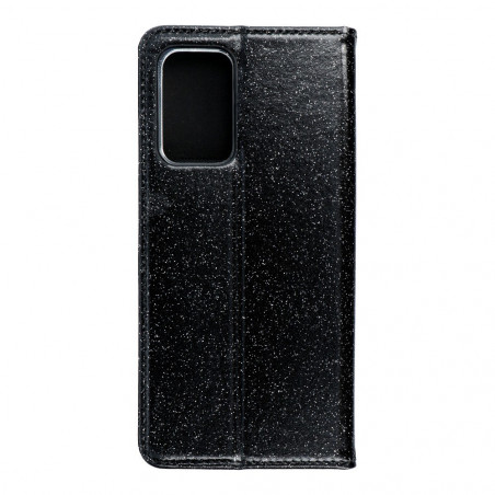 SHINING Book sur le Samsung Galaxy A52 5G FORCELL Étui portefeuille Noir