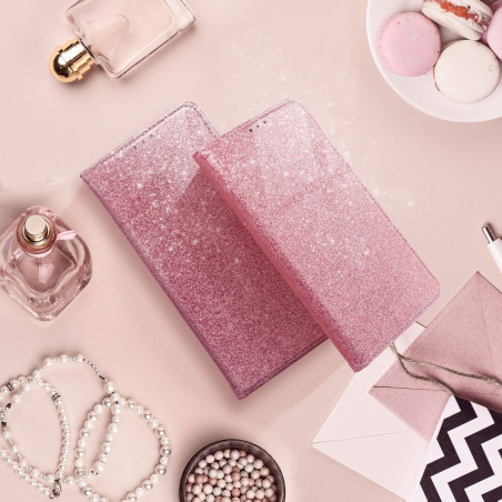 SHINING Book sur le XIAOMI Mi 11 FORCELL Étui portefeuille Rose
