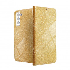 SHINING Book sur le XIAOMI Redmi Note 10 Pro FORCELL Étui portefeuille Or