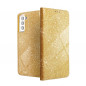 SHINING Book sur le XIAOMI Redmi Note 10 Pro FORCELL Étui portefeuille Or