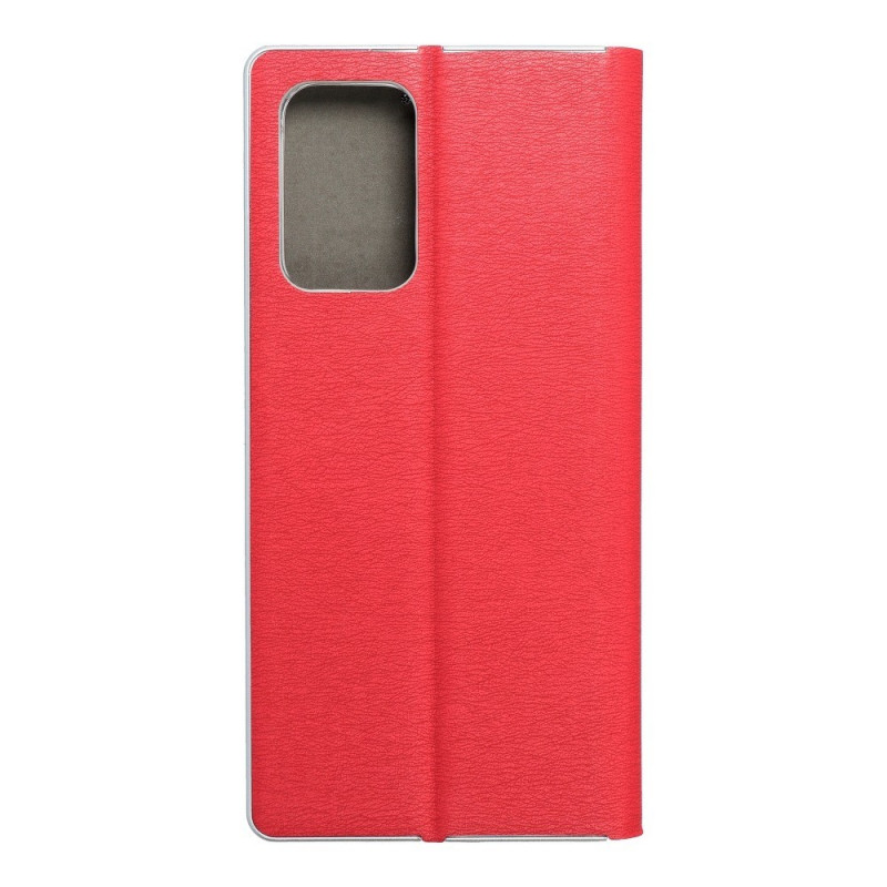 LUNA Carbon sur le Samsung Galaxy A52 LTE FORCELL Étui portefeuille Rouge