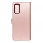 MEZZO Book sur le Samsung Galaxy S20 FE 5G FORCELL Étui portefeuille Rose