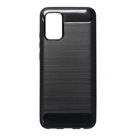 CARBON sur le Samsung Galaxy A03S FORCELL Coque en silicone Noir