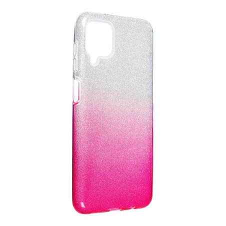 Samsung Galaxy A22 5G Coque Shining Transparent et rose