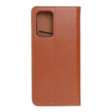 Smart PRO sur le Samsung Galaxy A52 5G FORCELL Couverture de portefeuille Brun