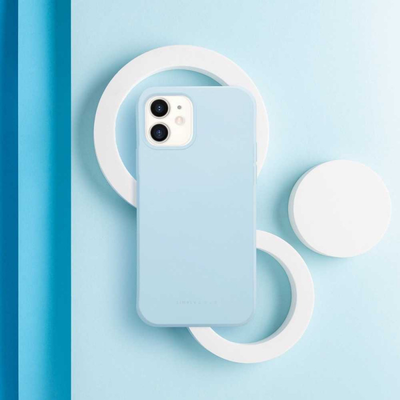 Apple iPhone 13 Coque Roar Space Monochromatique, Élégant  Bleu ciel