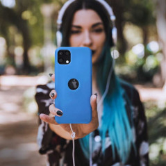 Silicone sur le Apple iPhone 13 mini FORCELL Coque en silicone Bleu