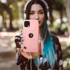 Silicone sur le Apple iPhone 13 mini FORCELL Coque en silicone Rose