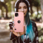 Silicone sur le Apple iPhone 13 mini FORCELL Coque en silicone Rose