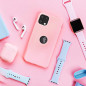 Silicone sur le Apple iPhone 13 mini FORCELL Coque en silicone Rose