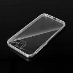 360 Full Cover PC + TPU sur le Apple iPhone 13 Pro Max Étui en silicone Transparent
