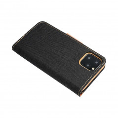 Apple iPhone 13 mini Portefeuilles Canvas Book Noir
