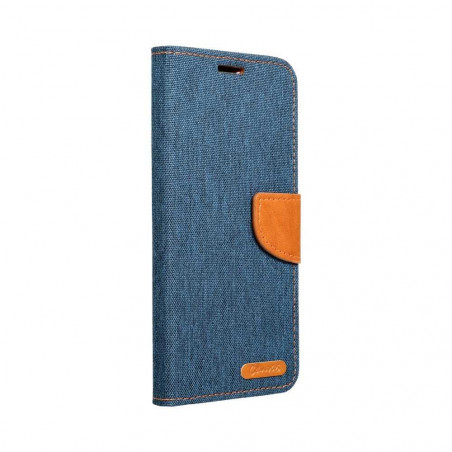 Apple iPhone 13 mini Portefeuilles Canvas Book Bleu marine