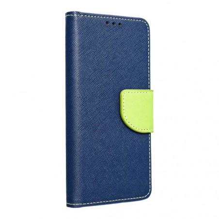 Apple iPhone 13 mini Portefeuilles Fancy Book Marine / Citron vert