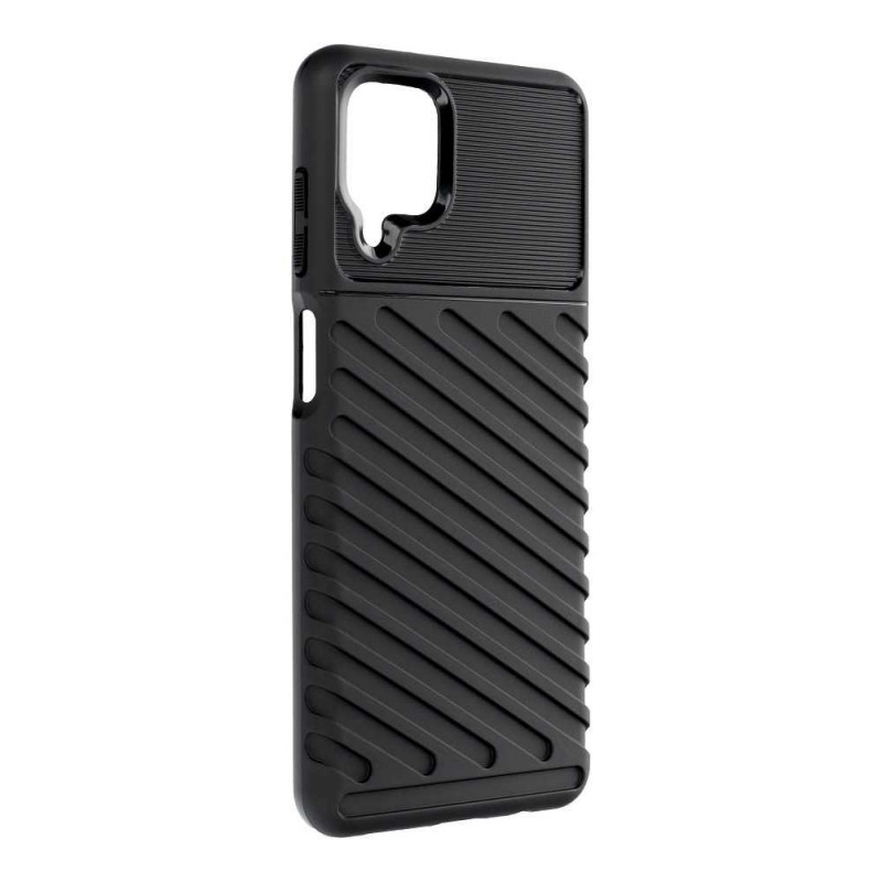 Samsung Galaxy A12 Coque THUNDER Noir