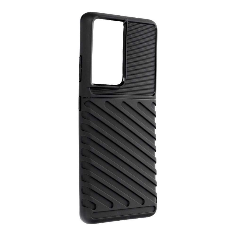 THUNDER sur le Samsung Galaxy S21 Ultra 5G FORCELL Coque en TPU Noir