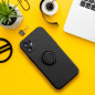 SILICONE RING sur le Apple iPhone 13 FORCELL Dos de plastique Noir