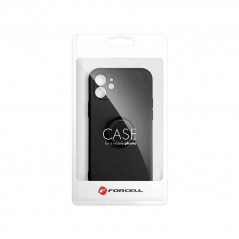 SILICONE RING sur le Apple iPhone 13 FORCELL Dos de plastique Noir
