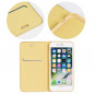 LUNA Book Gold sur le Apple iPhone 13 mini FORCELL Étui portefeuille Or
