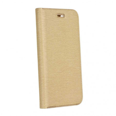 LUNA Book Gold sur le Apple iPhone 13 FORCELL Étui portefeuille Or