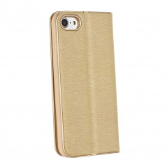 LUNA Book Gold sur le Apple iPhone 13 FORCELL Étui portefeuille Or
