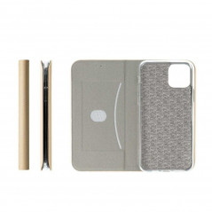 Sensitive Book sur le Apple iPhone 13 Couverture de portefeuille Or