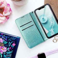 Apple iPhone 13 Pro Max Portefeuilles MEZZO Book Mandala  Vert