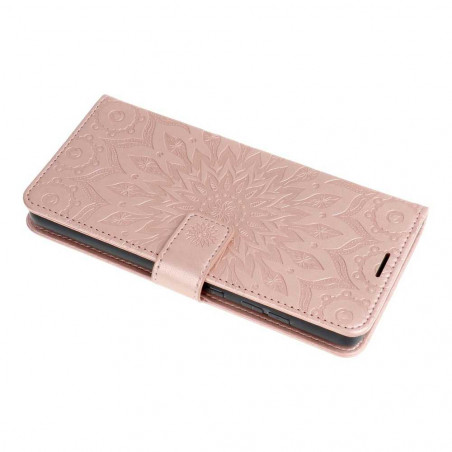 Apple iPhone 13 Portefeuilles MEZZO Book Mandala  Or rose