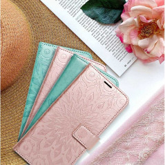 Apple iPhone 13 Portefeuilles MEZZO Book Mandala  Or rose