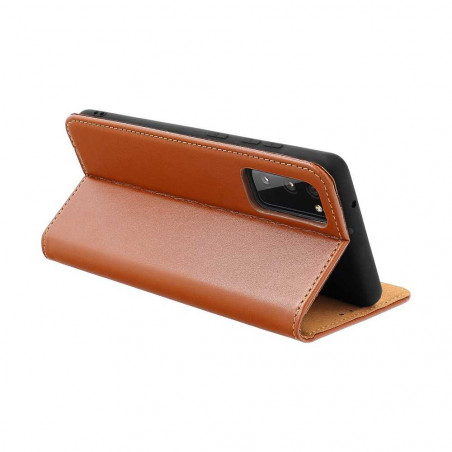Smart PRO sur le Apple iPhone 13 Couverture de portefeuille Brun