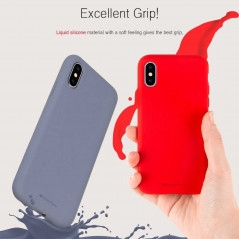 Silicone case sur le Samsung Galaxy A12 MERCURY Coque en silicone Rouge