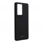 Silicone case sur le Samsung Galaxy S21 Ultra 5G MERCURY Coque en silicone Noir