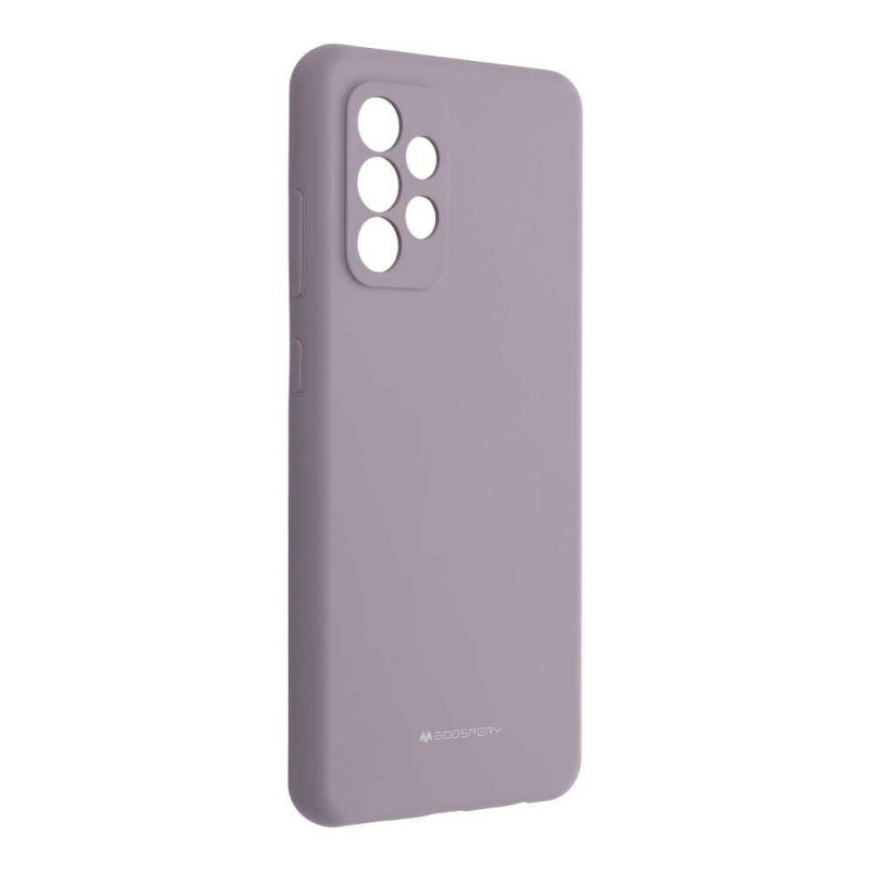 Silicone case sur le Samsung Galaxy A52 5G MERCURY Coque en silicone Gris