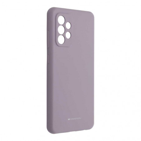 Silicone case sur le Samsung Galaxy A52 5G MERCURY Coque en silicone Gris